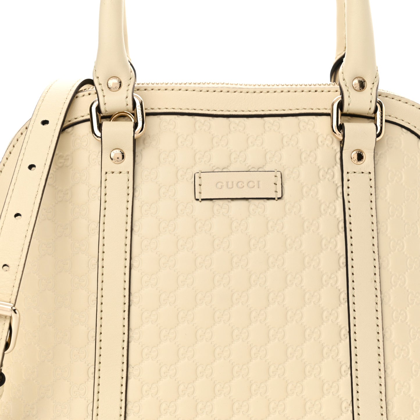 Soft Microguccissima Mini Dome Bag Ivoire