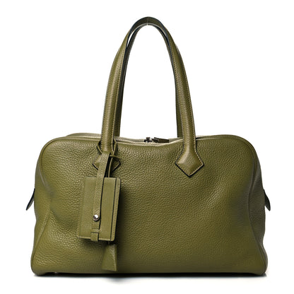Hermes Taurillon Clemence Victoria II 35 Vert Chartreuse 1 of 10