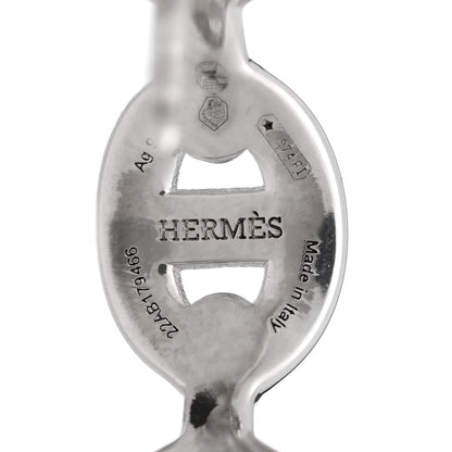 Hermes Sterling Silver Chaine D'Ancre Enchainee Climber Earrings 4 of 4