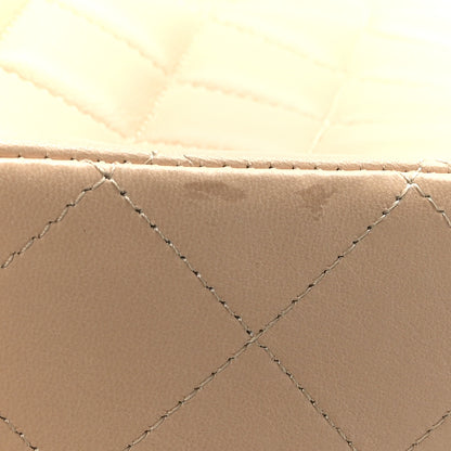 Chanel Lambskin Quilted Jumbo Single Flap Beige Clair 12 of 13