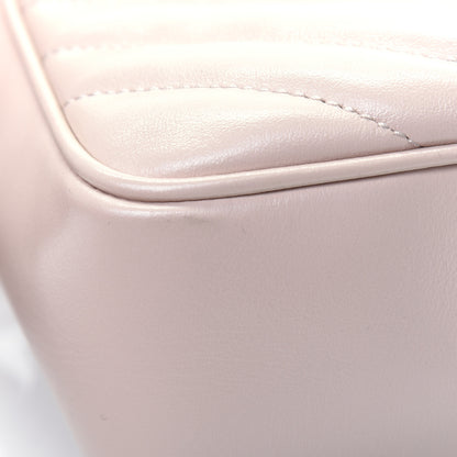 Saint Laurent Calfskin Matelasse Monogram Lou Camera Bag Washed Light Pink 17 of 20