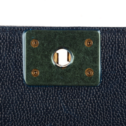 Chanel Caviar Quilted Medium Boy Flap Dark Navy Blue 9 of 9