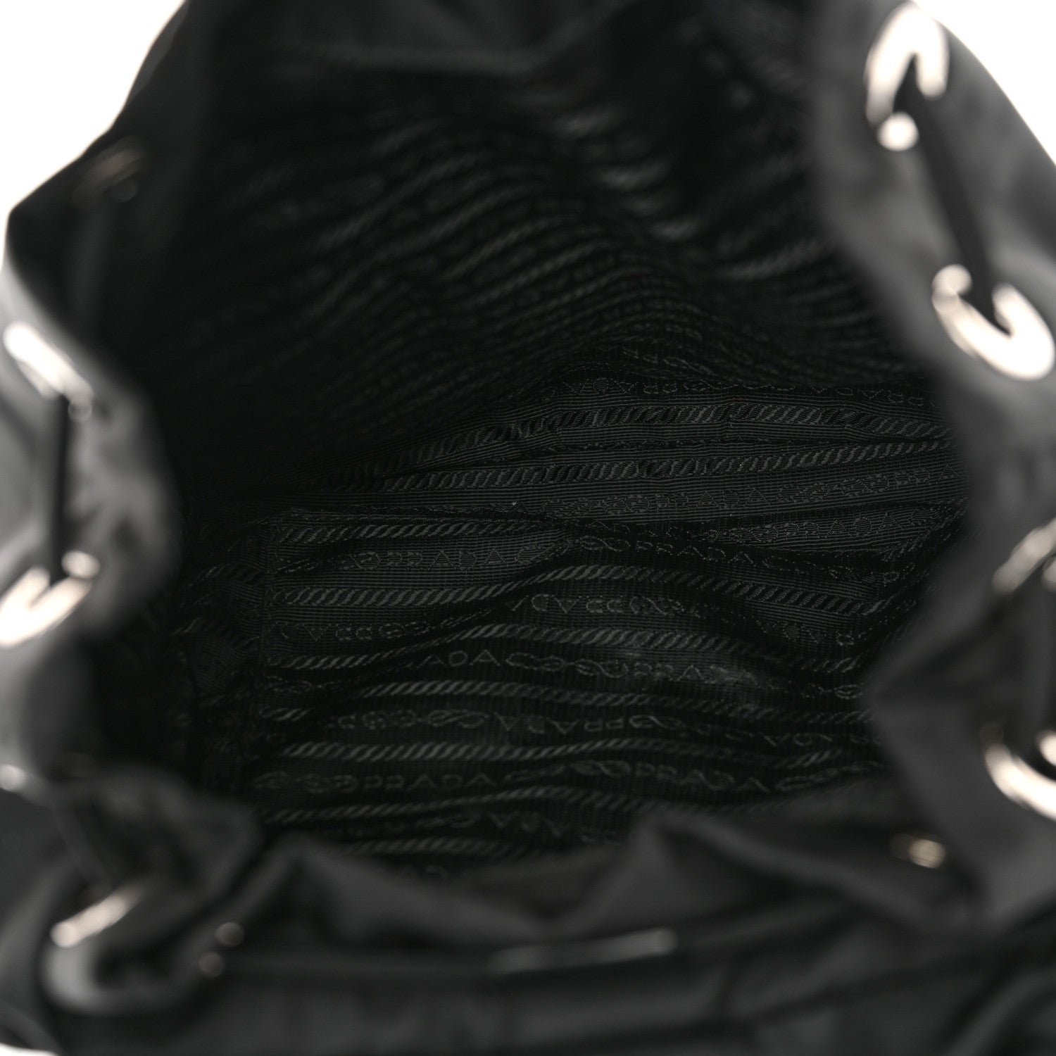 Prada Tessuto Nylon Saffiano Small Backpack Black 5 of 14