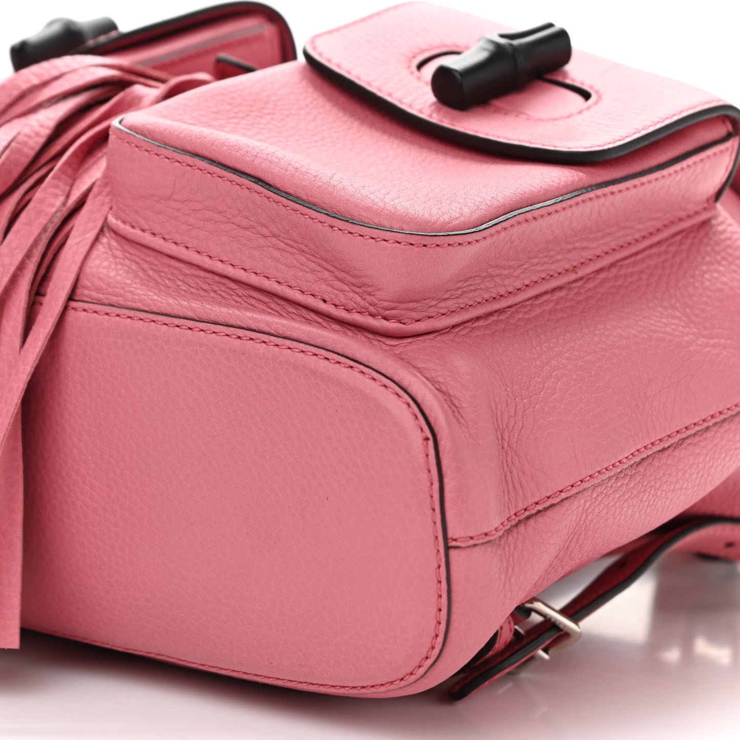 Cellarius Calfskin Medium Bamboo Backpack Glossy Pink