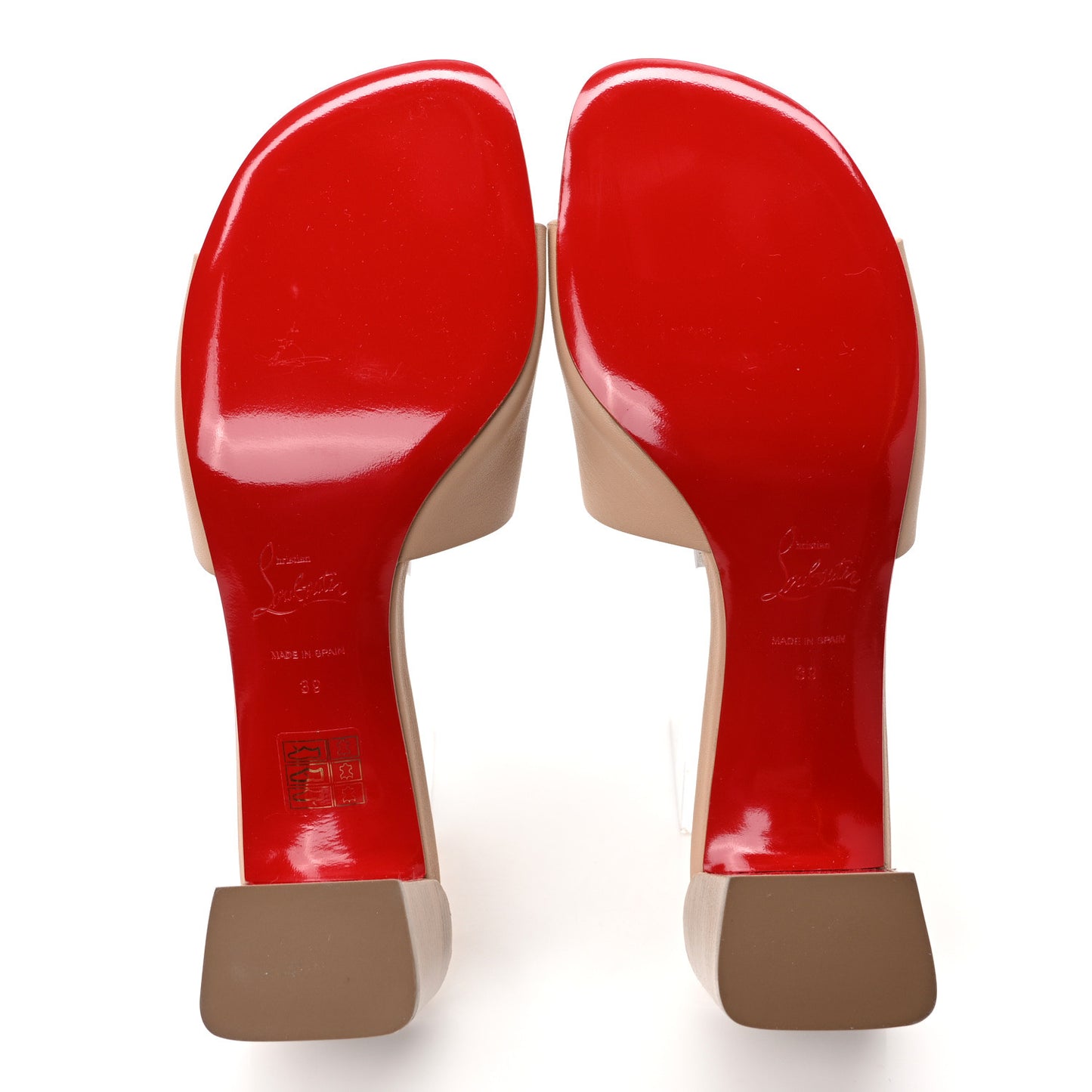 Calfskin Logo Embossed So CL 55 Mule 39 Leche Scuro