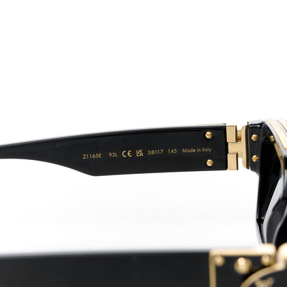 Louis Vuitton Acetate 1.1 Millionaires Sunglasses Z1165E Black 5 of 10