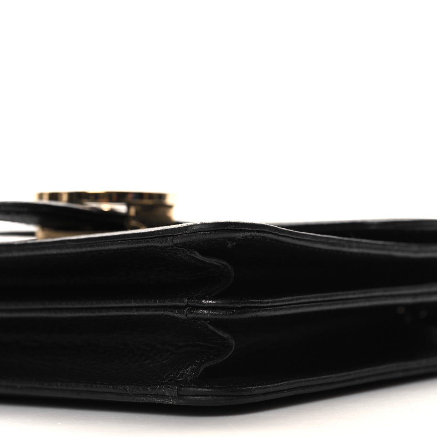 Gucci Dollar Calfskin Small Interlocking G Shoulder Bag Black 11 of 11