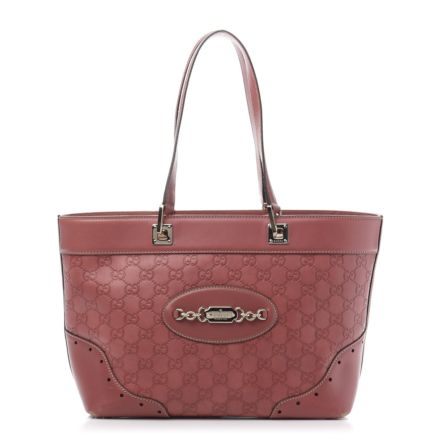 Guccissima Large Punch Tote Pink