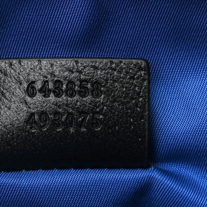 Gucci Econyl Nylon Monogram Off The Grid Messenger Bag Orient Blue Black 7 of 11