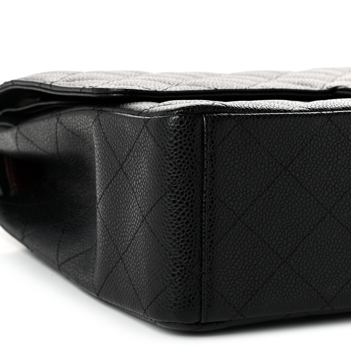 Caviar Quilted Maxi Double Flap Black