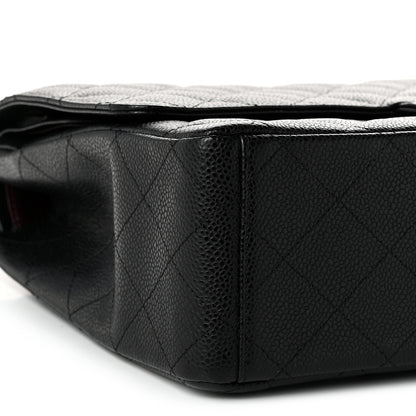 Chanel Caviar Quilted Maxi Double Flap Black 9 of 12