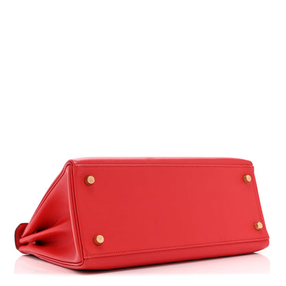 Hermes Swift Kelly Retourne 28 Rouge Vif 4 of 10