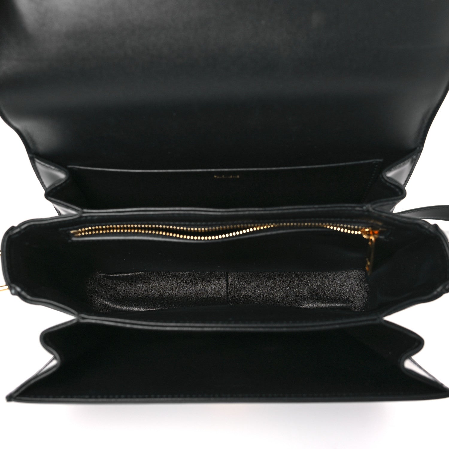 Celine Shiny Calfskin Medium Triomphe Black 5 of 9