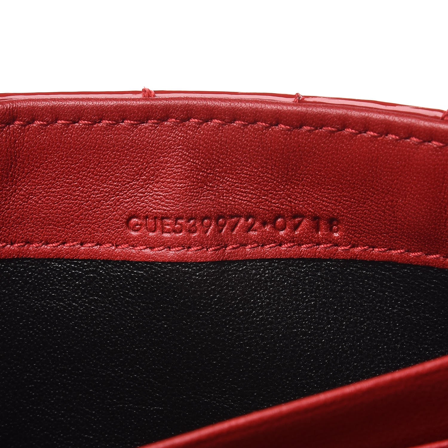 Saint Laurent Patent Calfskin Matelasse Monogram Large Vicky Continental Wallet Rouge Eros 7 of 7