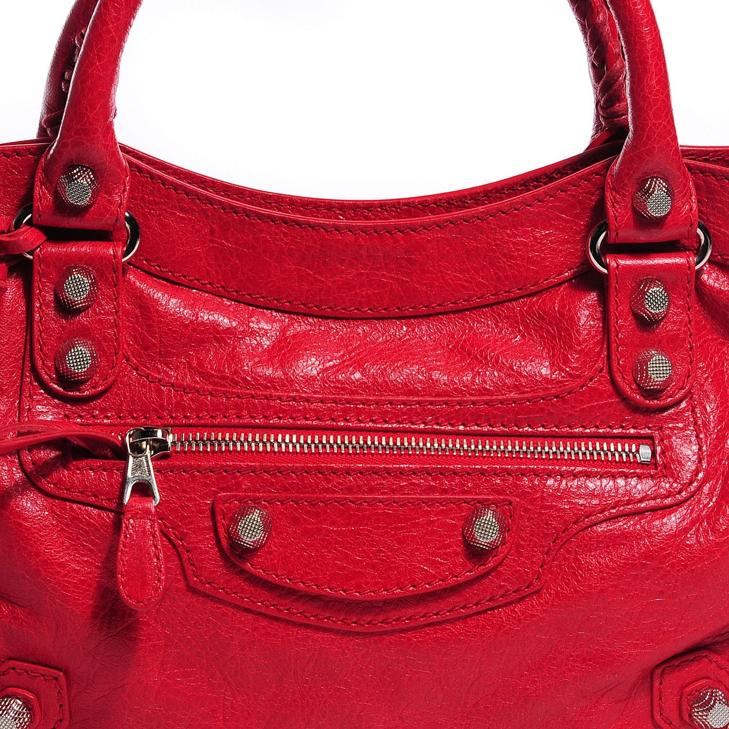 Agneau Giant 12 Silver Hardware Town Rouge Coquelicot