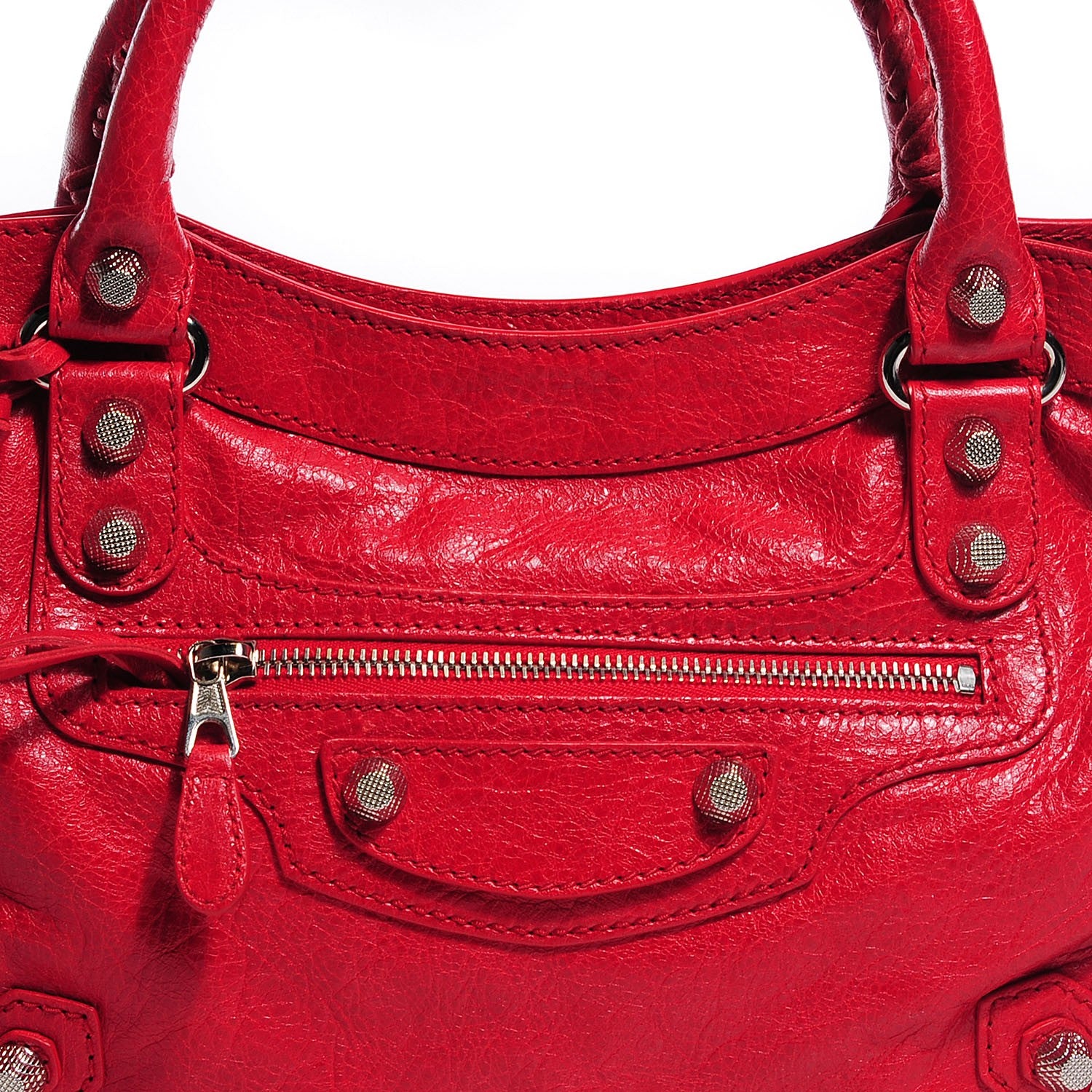 Balenciaga Agneau Giant 12 Silver Hardware Town Rouge Coquelicot 11 of 12