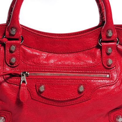 Balenciaga Agneau Giant 12 Silver Hardware Town Rouge Coquelicot 11 of 12