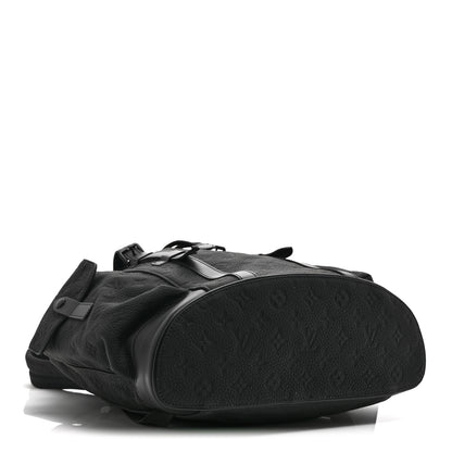 Louis Vuitton Taurillon Monogram Christopher MM Backpack Black 4 of 9
