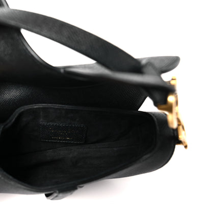 Christian Dior Grained Calfskin Mini Saddle Bag Black 5 of 10