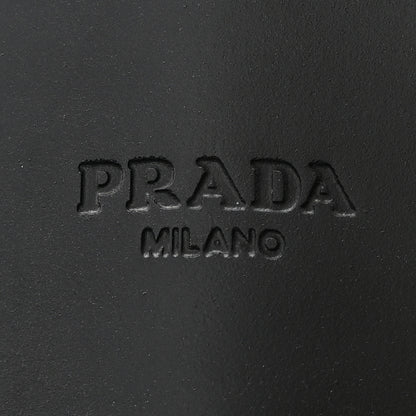 Prada Spazzolato Metal Triangle Logo 50mm Loafers 38.5 Cordovan 7 of 14
