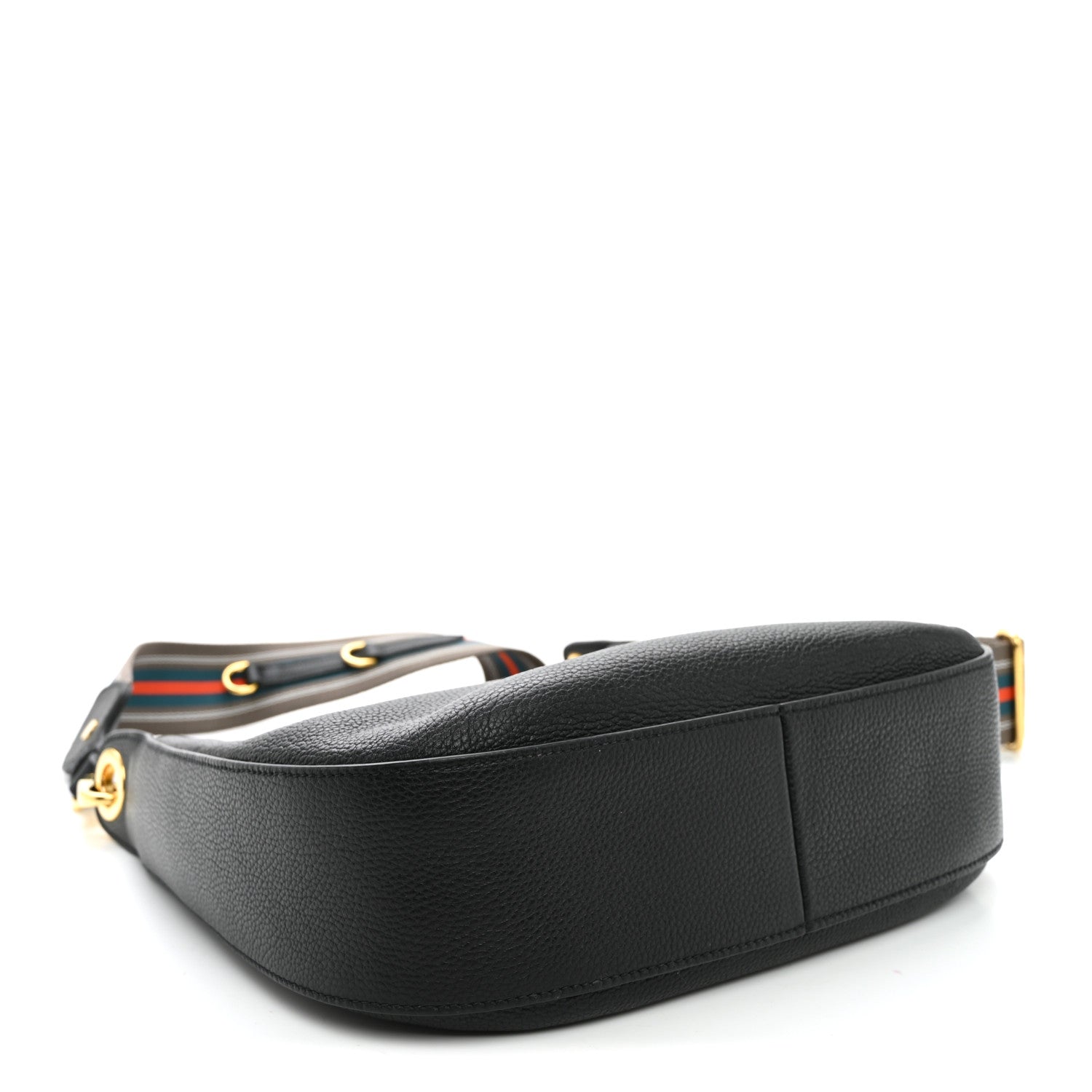 Prada Vitello Phenix Small Zippered Messenger Hobo Black 4 of 10