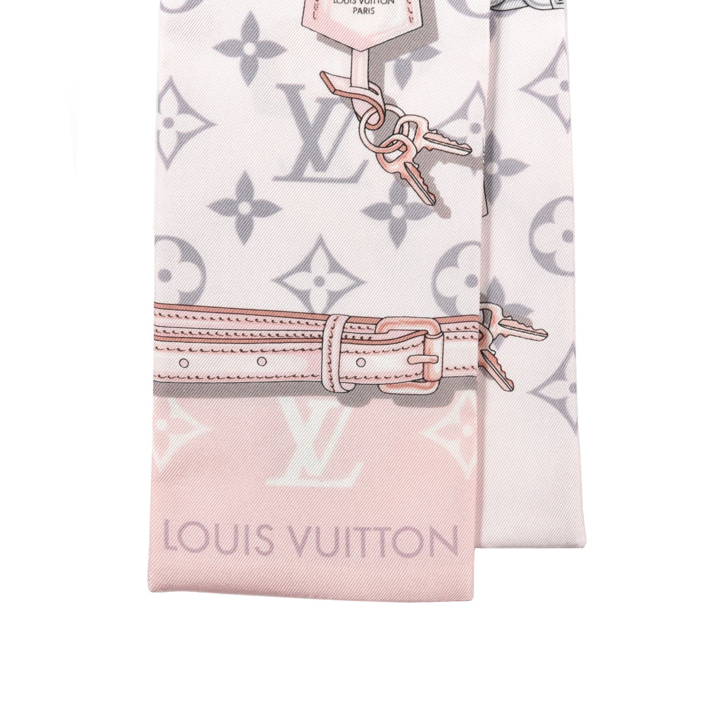 Silk Monogram Confidential Bandeau Light Pink