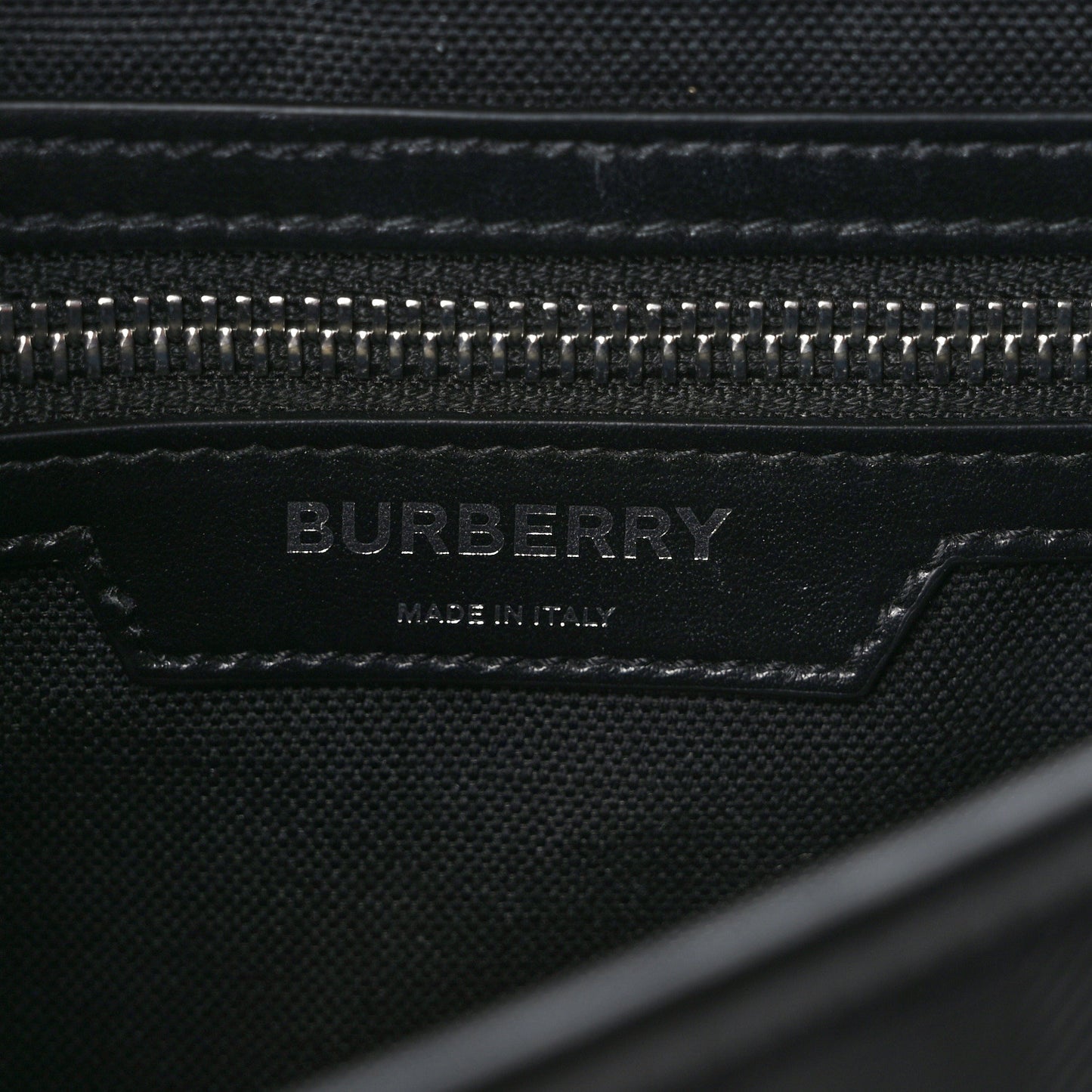 Calfskin Embossed Check Messenger Bag Black