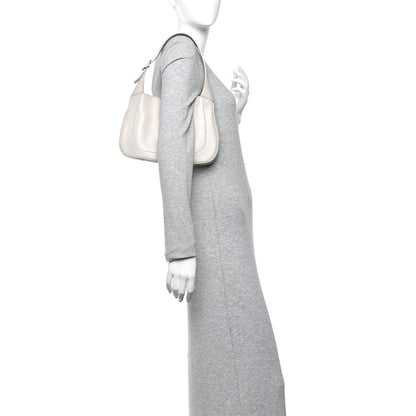 Gucci Ancora Calfskin Web Small Jackie Shoulder Bag Light Grey 2 of 10