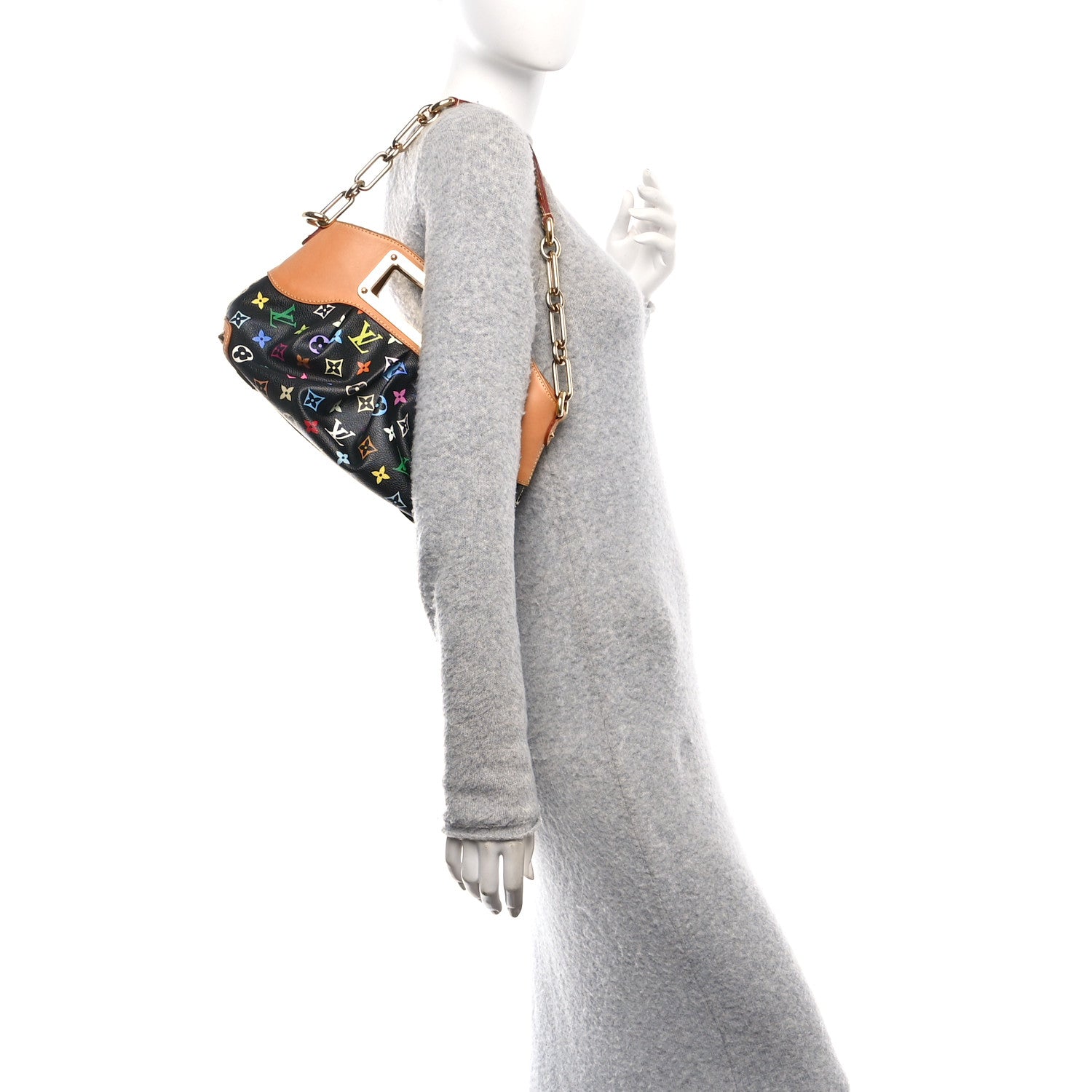 Louis Vuitton Monogram Multicolor Judy PM Black 2 of 10