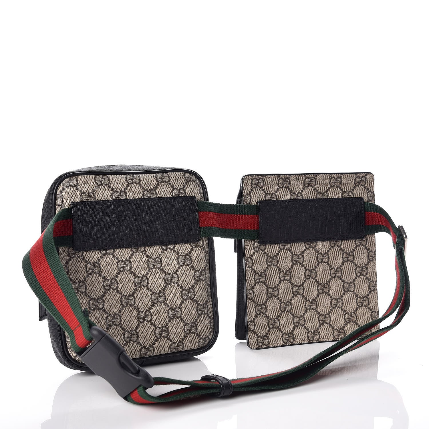 Gucci GG Supreme Monogram Web Belt Bag Black 3 of 13
