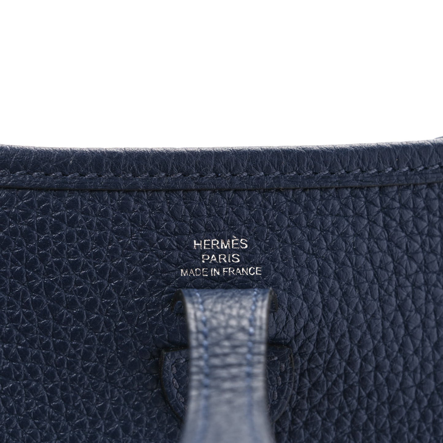 Taurillon Clemence Amazone Sangle Cavale Evelyne TPM Bleu Nuit Bleu Encre Cuivre