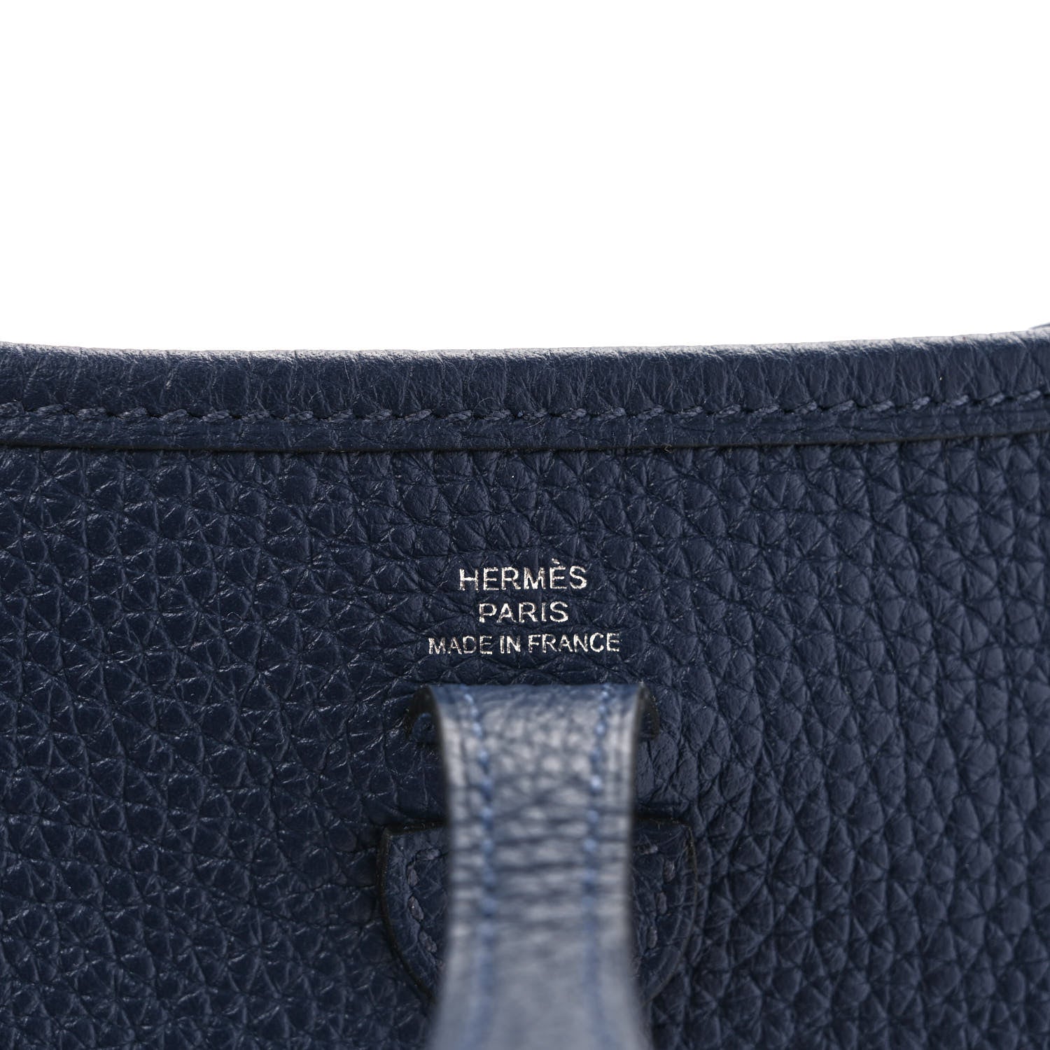 Hermes Taurillon Clemence Amazone Sangle Cavale Evelyne TPM Bleu Nuit Bleu Encre Cuivre 6 of 8
