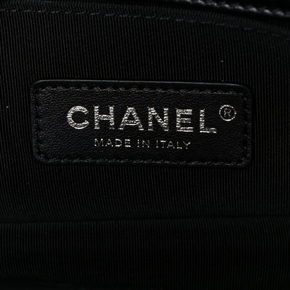 Chanel Lambskin LED Iridescent Metal Medium Boy Flap Black Multicolor 7 of 13