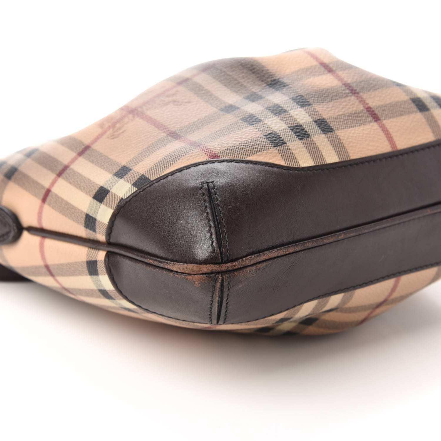 Burberry Haymarket Check Hartham Shoulder Bag Chocolate 6 of 12
