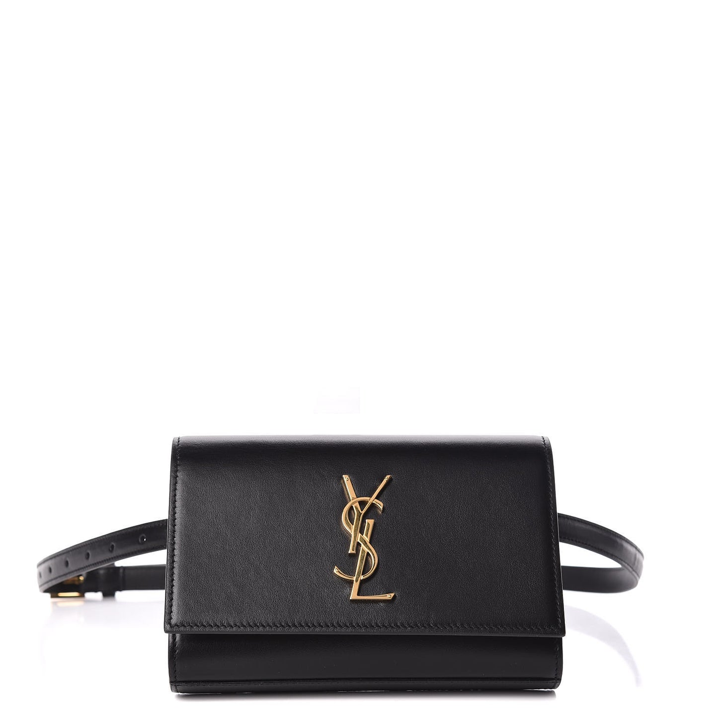 Smooth Calfskin Monogram Kate Belt Bag Black