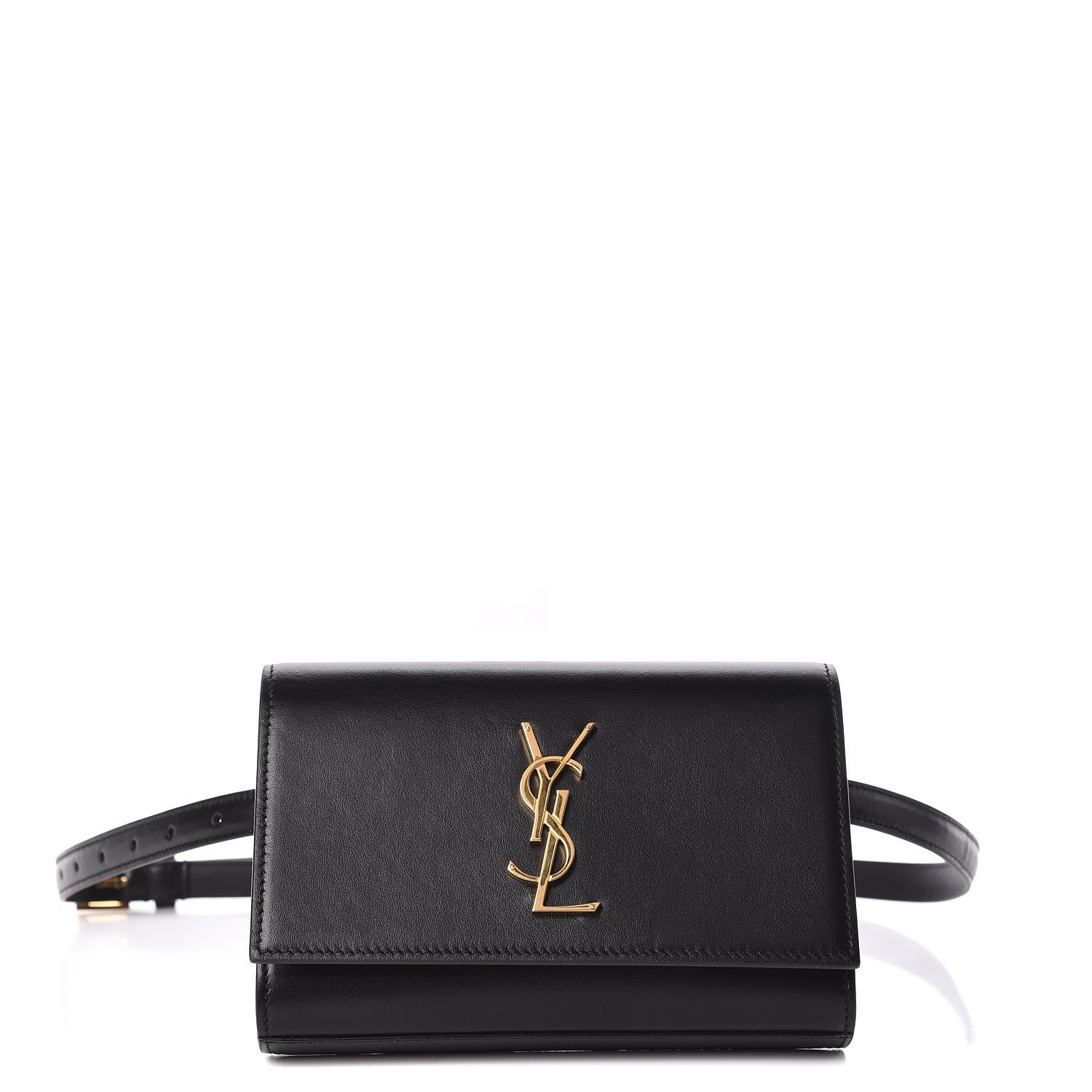 Saint Laurent Smooth Calfskin Monogram Kate Belt Bag Black 1 of 9