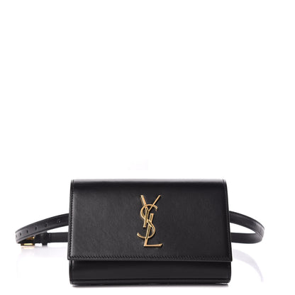 Saint Laurent Smooth Calfskin Monogram Kate Belt Bag Black 1 of 9