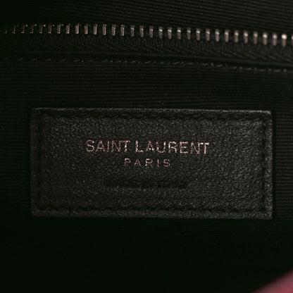 Saint Laurent Crinkled Calfskin Matelasse Monogram Niki Chain Wallet Dark Legion Red 6 of 9