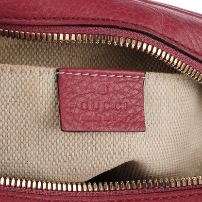 Gucci Pebbled Calfskin Small Soho Disco Bag Rose 6 of 7