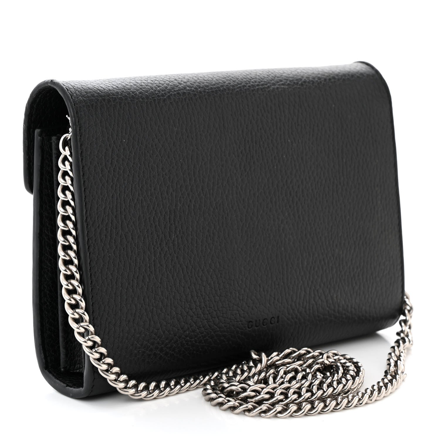 Gucci Calfskin Mini Dionysus Chain Wallet Black 3 of 13