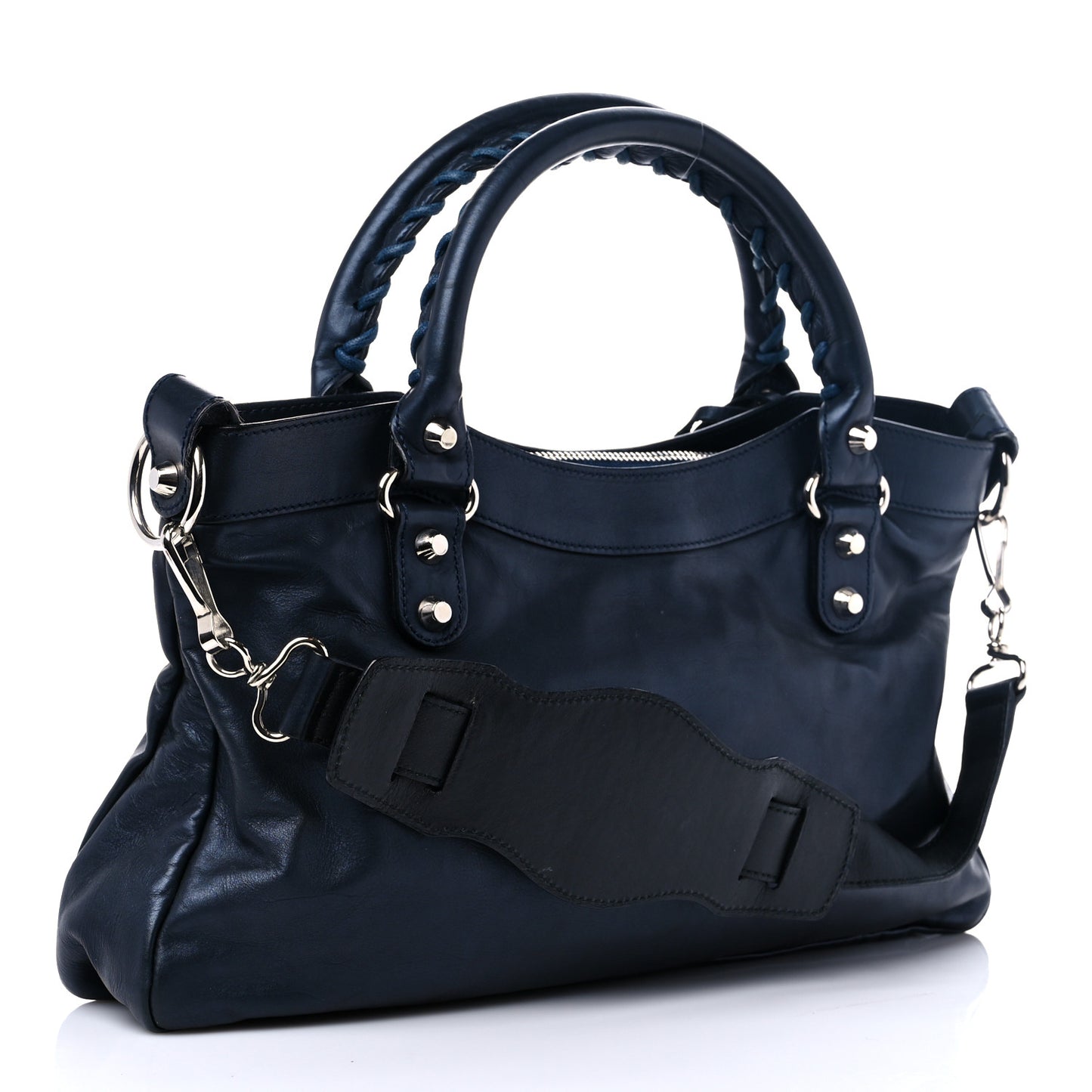 Iridescent Calfskin Classic Hardware First Bleu Mineral