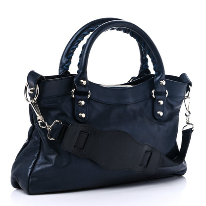 Balenciaga Iridescent Calfskin Classic Hardware First Bleu Mineral 2 of 18