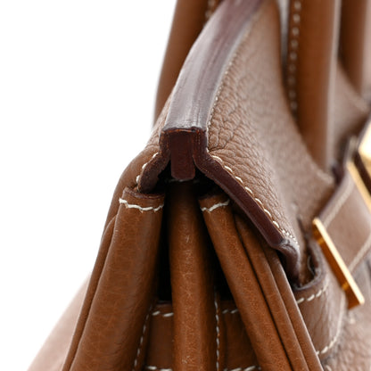 Hermes Taurillon Clemence Birkin 35 Gold 22 of 25