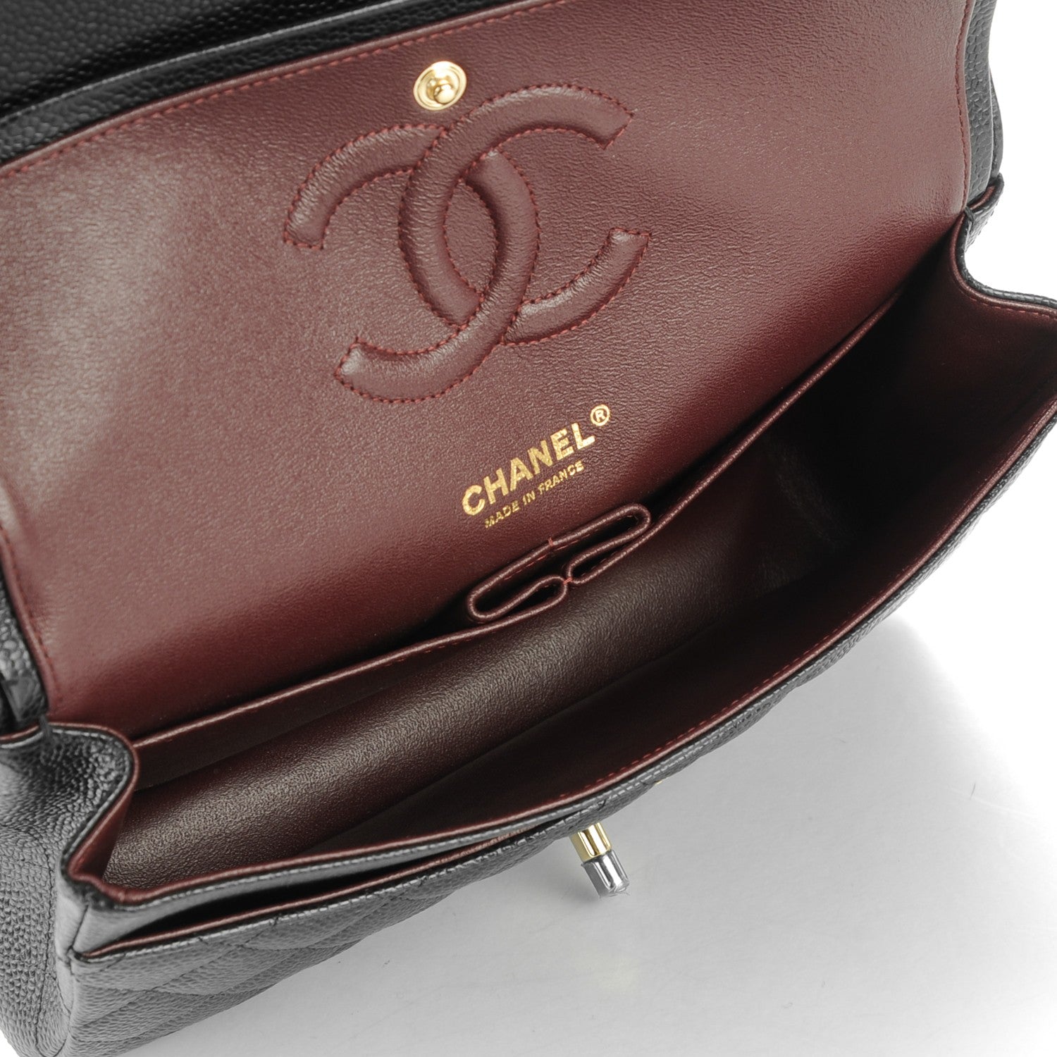 Chanel Caviar Quilted Medium Double Flap Black 5 of 7