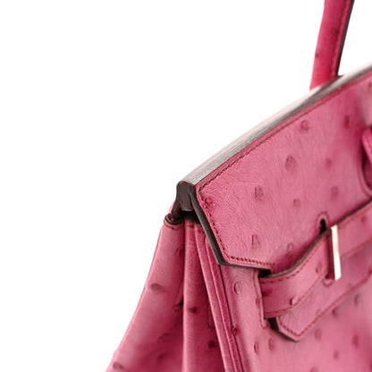 Hermes Ostrich Birkin 35 Fuchsia 14 of 17