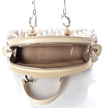 Christian Dior Monogram Vintage Flowers Bowler Beige 5 of 17
