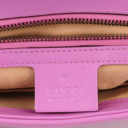 Gucci Calfskin Matelasse Medium GG Marmont Shoulder Bag Candy Mousse 6 of 7
