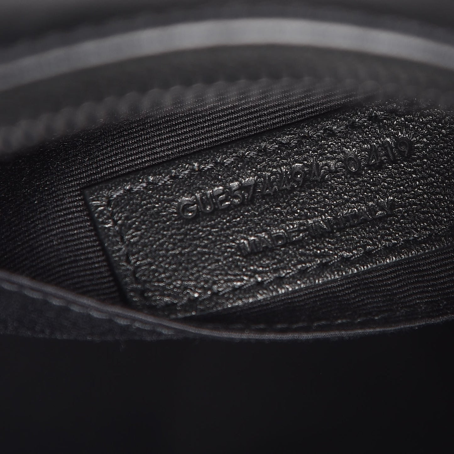 Calfskin Matelasse Monogram Lou Camera Bag Black