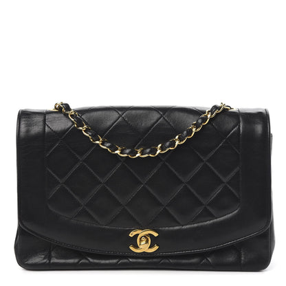 Chanel Lambskin Quilted Medium Single Flap Black 1 of 9