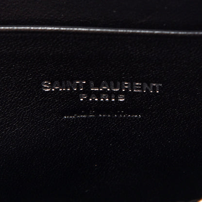 Saint Laurent Grain De Poudre Matelasse Monogram Mini Lou Camera Bag Black 6 of 9